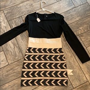 Long sleeve black dress